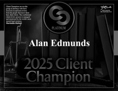 Alan Edmunds 2025 Client Champions award